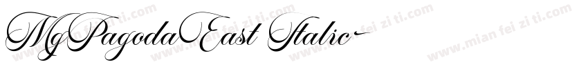 MgPagodaEast Italic字体转换